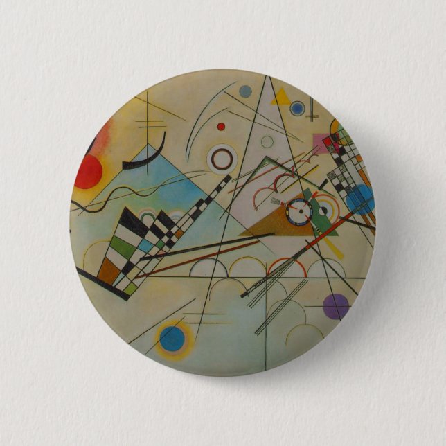 Kandinsky Composition VIII Pinback Button (Front)