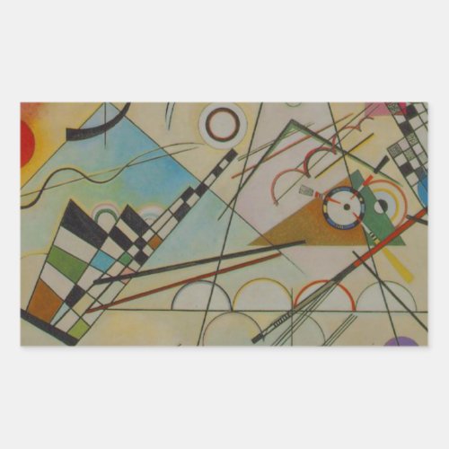 Kandinsky Composition VIII Rectangular Sticker
