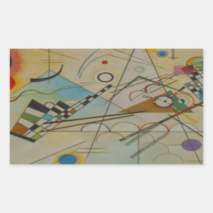 Kandinsky Composition VIII Rectangular Sticker