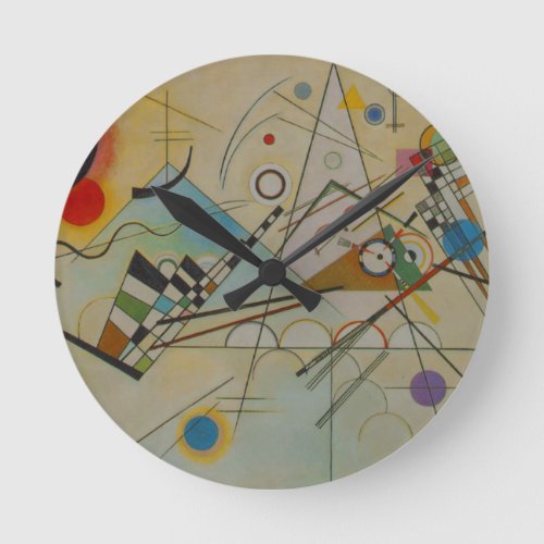 Kandinsky Composition VIII Round Clock