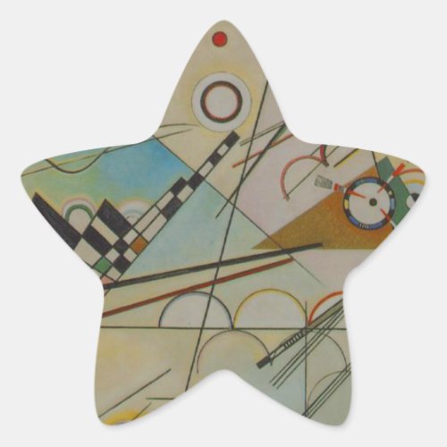 Kandinsky Composition VIII Star Sticker