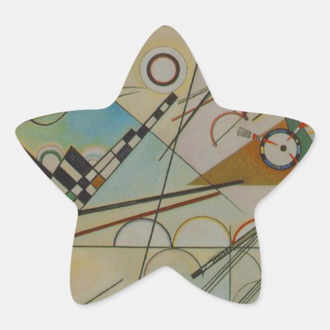 Kandinsky Composition VIII Star Sticker (Front)