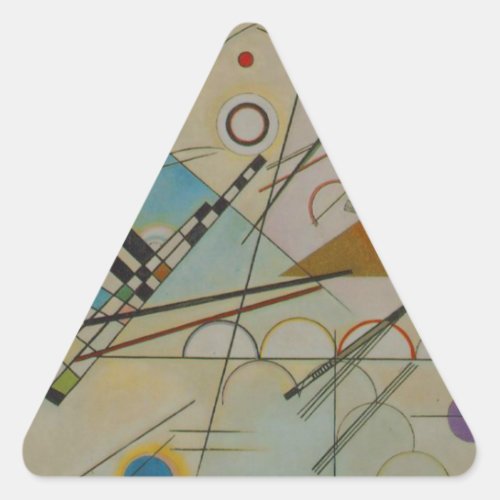 Kandinsky Composition VIII Triangle Sticker