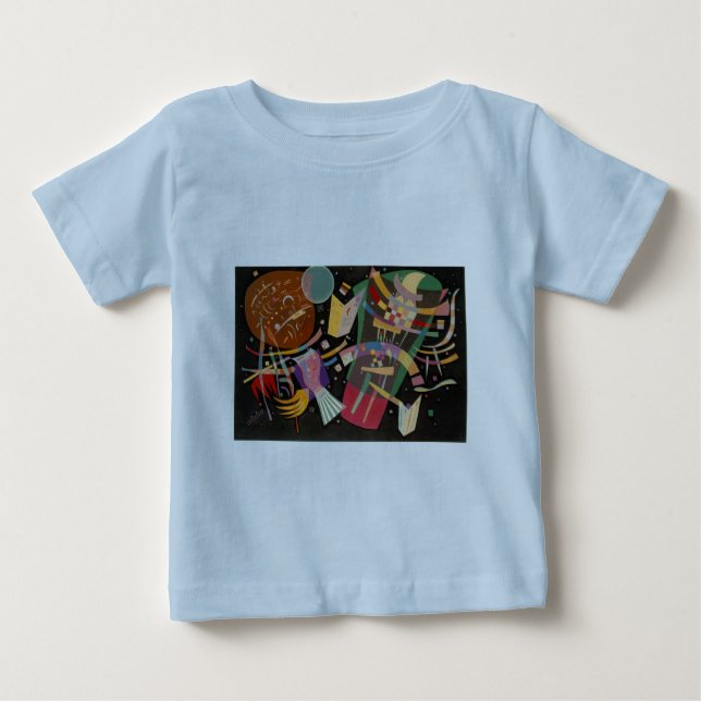 Kandinsky Composition X Abstract Artwork Baby T-Shirt (Front)