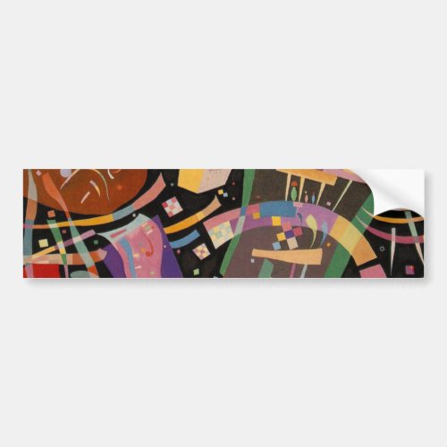 Kandinsky Composition X Abstract Artwork Bumper Sticker