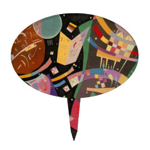 Kandinsky Composition X Abstract Artwork Cake Topper