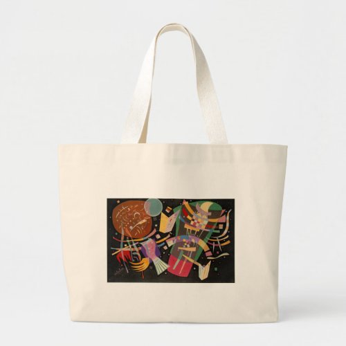 Kandinsky Composition X Abstract Artwork Large Tote Bag