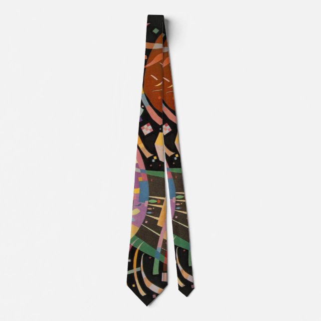 Kandinsky Composition X Abstract Artwork Neck Tie (Front)