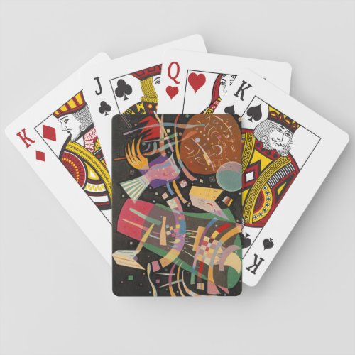 Kandinsky Composition X Abstract Artwork Playing Cards