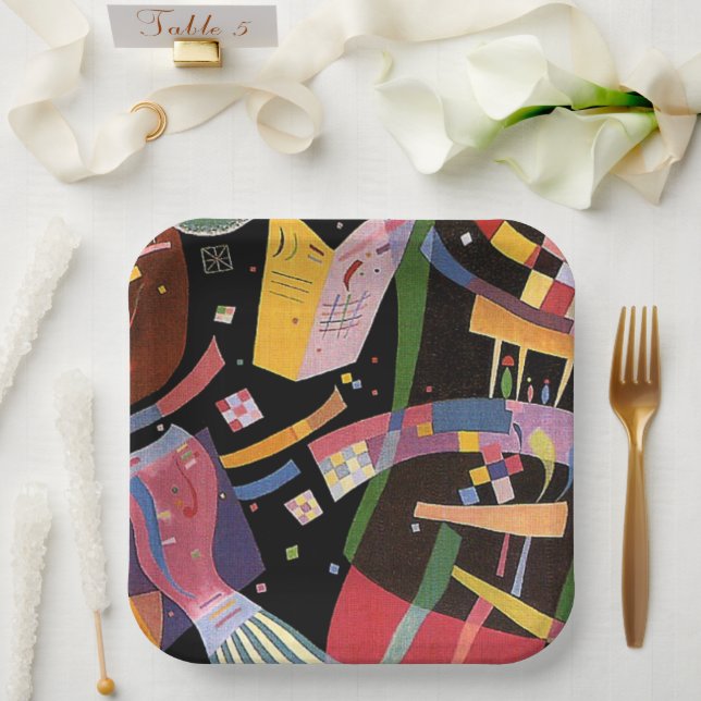 Kandinsky - Composition X Paper Plates (Wedding)