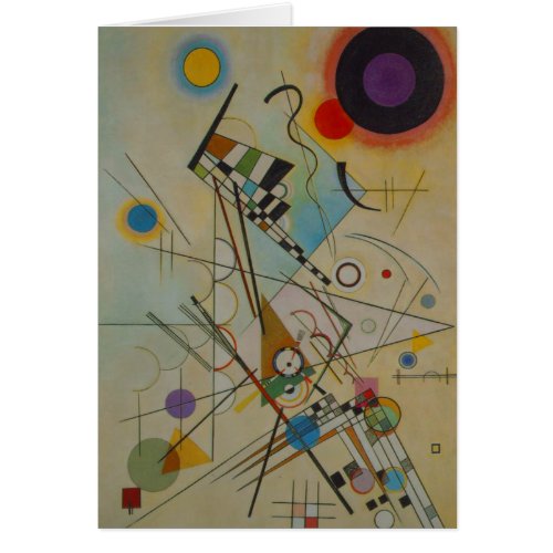 Kandinsky Compositon 8 Abstract Art Painting Card