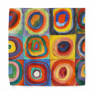 Kandinsky - Concentric Circles, famous artwork Bandana