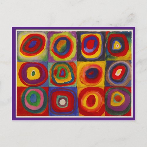 Kandinsky Concentric Circles Fine Art Postcard