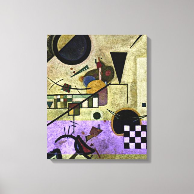 Kandinsky - Contrasting Sounds Canvas Print (Front)