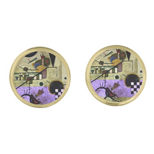 Kandinsky _ Contrasting Sounds Cufflinks