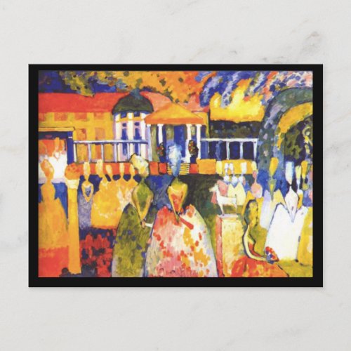 Kandinsky Crinolines Fine Art Postcard