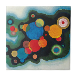Kandinsky Deepened Impulse Abstract Artwork Ceramic Tile