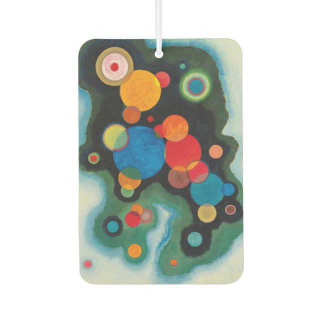 Kandinsky Deepened Impulse Abstract Oil on Canvas Air Freshener (Front)