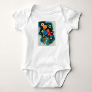 Kandinsky Deepened Impulse Abstract Oil on Canvas Baby Bodysuit