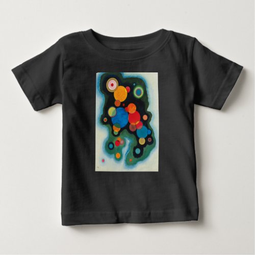 Kandinsky Deepened Impulse Abstract Oil on Canvas Baby T_Shirt