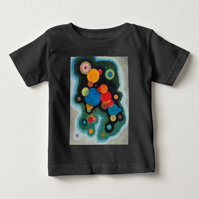 Kandinsky Deepened Impulse Abstract Oil on Canvas Baby T-Shirt (Front)