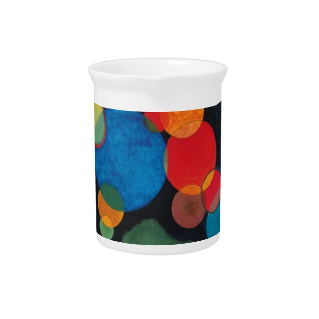 Kandinsky Deepened Impulse Abstract Oil on Canvas Beverage Pitcher (Front)