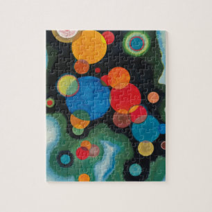 Kandinsky Deepened Impulse Abstract Oil on Canvas Jigsaw Puzzle