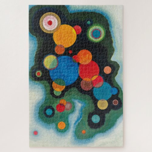 Kandinsky Deepened Impulse Abstract Oil on Canvas Jigsaw Puzzle