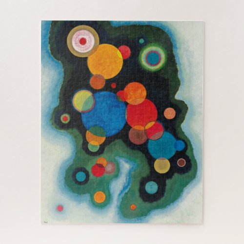 Kandinsky Deepened Impulse Abstract Oil on Canvas Jigsaw Puzzle