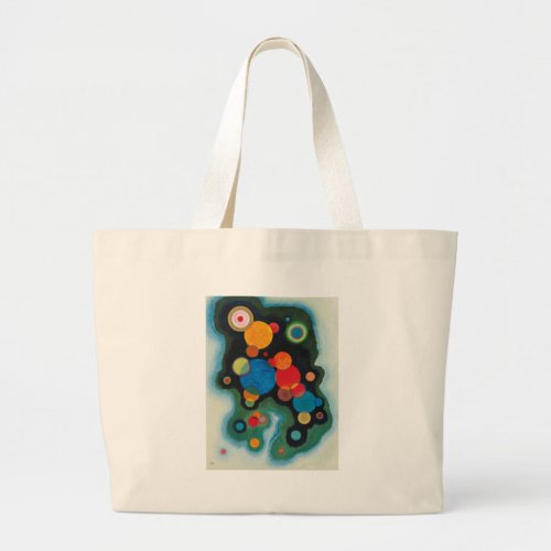 Kandinsky Deepened Impulse Abstract Oil on Canvas Large Tote Bag