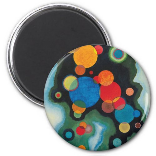 Kandinsky Deepened Impulse Abstract Oil on Canvas Magnet