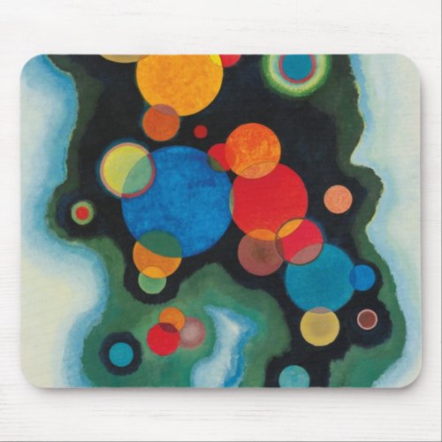 Kandinsky Deepened Impulse Abstract Oil on Canvas Mouse Pad