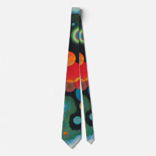 Kandinsky Deepened Impulse Abstract Oil on Canvas Neck Tie