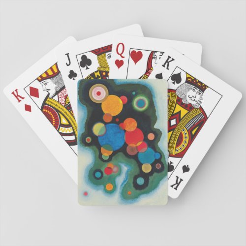 Kandinsky Deepened Impulse Abstract Oil on Canvas Poker Cards