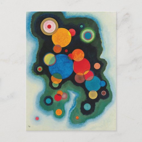 Kandinsky Deepened Impulse Abstract Oil on Canvas Postcard