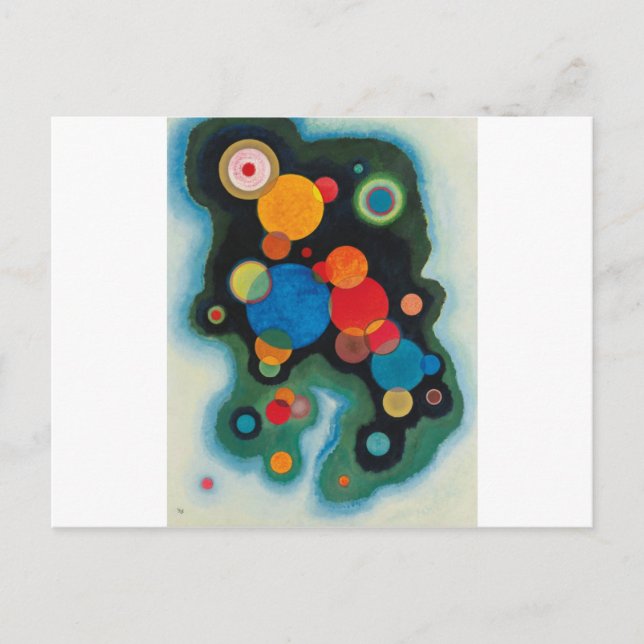 Kandinsky Deepened Impulse Abstract Oil on Canvas Postcard (Front)