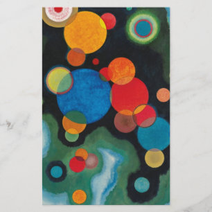 Kandinsky Deepened Impulse Abstract Oil on Canvas Stationery