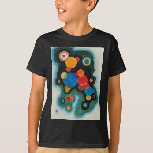 Kandinsky Deepened Impulse Abstract Oil on Canvas T_Shirt