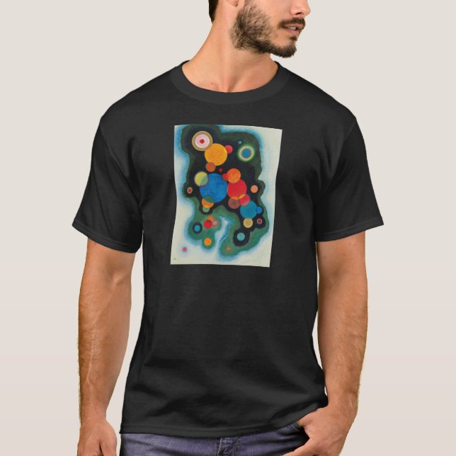 Kandinsky Deepened Impulse Abstract Oil on Canvas T-Shirt (Front)