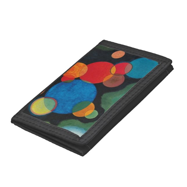 Kandinsky Deepened Impulse Abstract Oil on Canvas Trifold Wallet (Bottom)