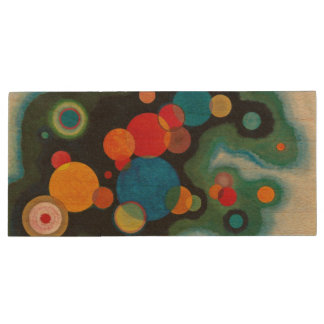 Kandinsky Deepened Impulse Abstract Oil on Canvas Wood Flash Drive