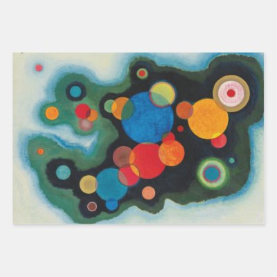 Kandinsky Deepened Impulse Abstract Oil on Canvas Wrapping Paper Sheets