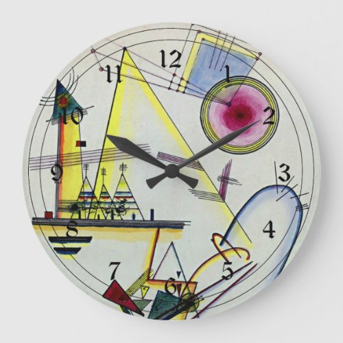 Kandinsky _ Delicate Soul Large Clock