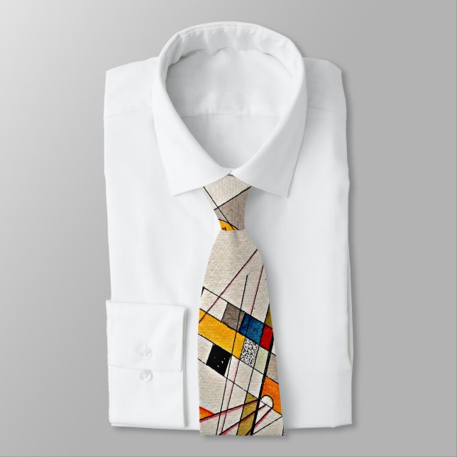 Kandinsky - Delicate tension Neck Tie (Tied)