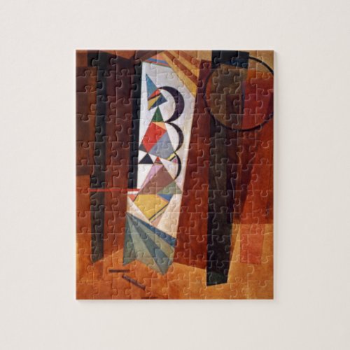 Kandinsky Development in Brown Abstract Painting Jigsaw Puzzle