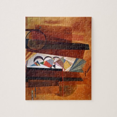 Kandinsky Development in Brown Abstract Painting Jigsaw Puzzle