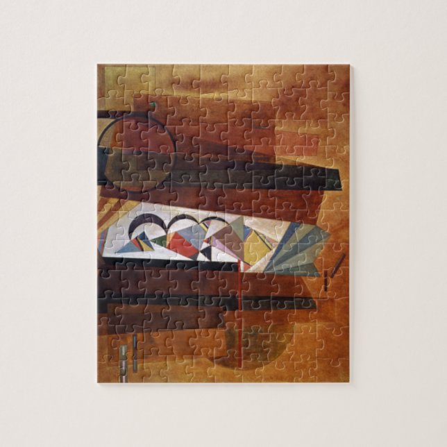 Kandinsky Development in Brown Abstract Painting Jigsaw Puzzle (Vertical)
