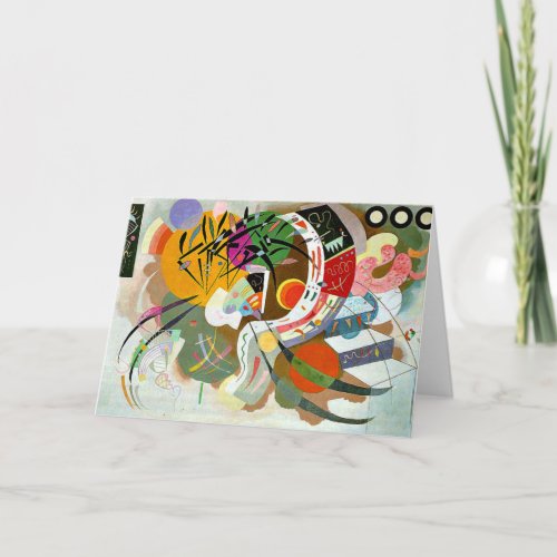 Kandinsky _ Dominant Curve colorful painting Card