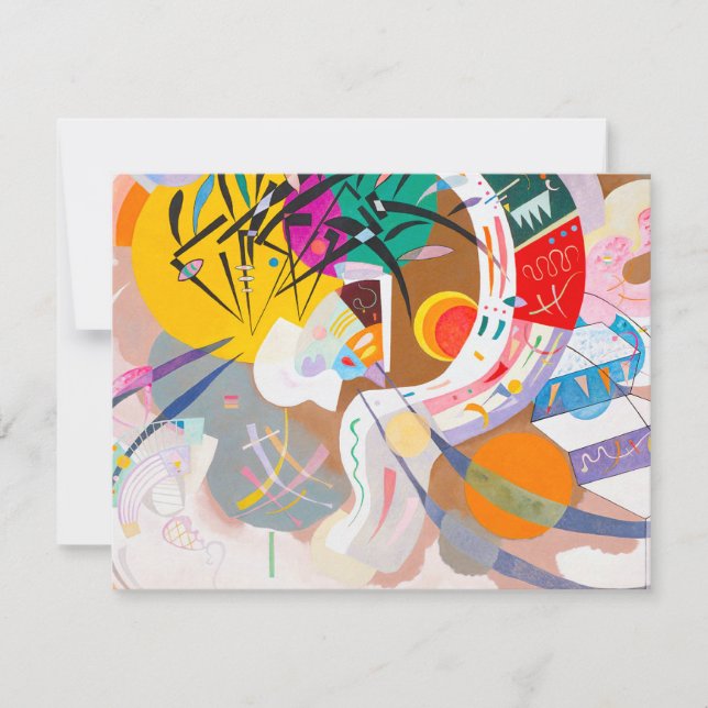 Kandinsky Dominant Curve Invitations (Front)