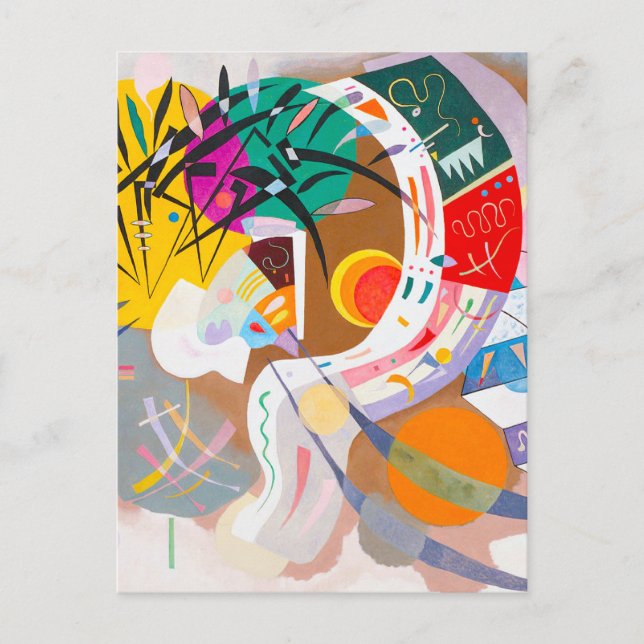Kandinsky Dominant Curve Postcard (Front)